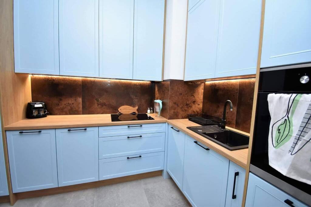 Apartament Blue Bastion Walowa 23C Z Klimatyzacja I Miejscem Parkingowym W Podziemnym Parkingu Гданьск Экстерьер фото