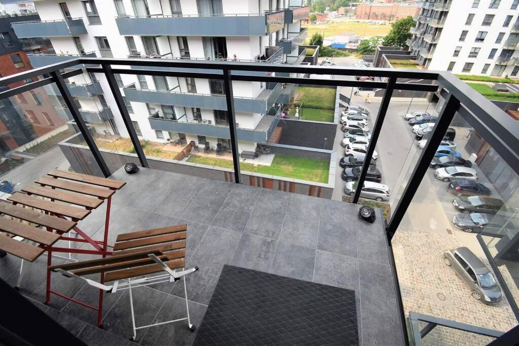 Apartament Blue Bastion Walowa 23C Z Klimatyzacja I Miejscem Parkingowym W Podziemnym Parkingu Гданьск Экстерьер фото